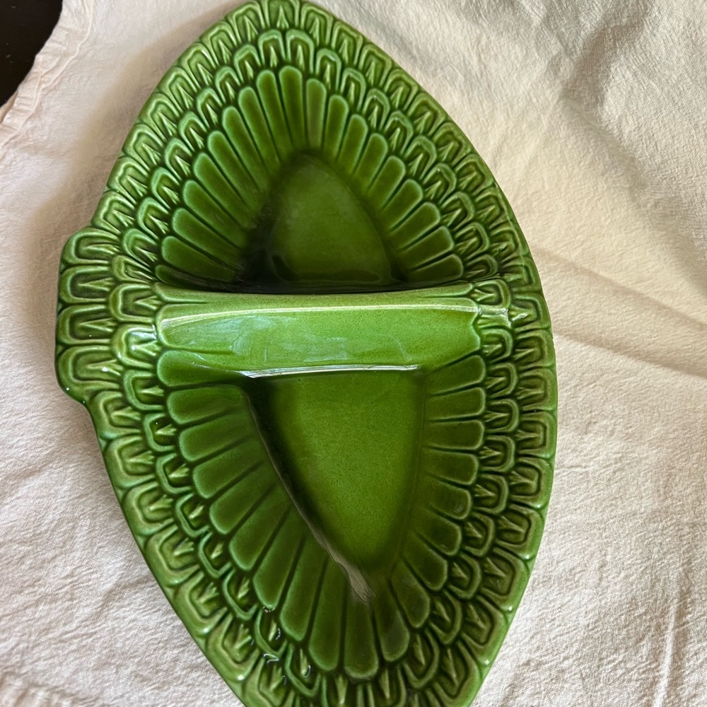 Green California pottery. Made in USA